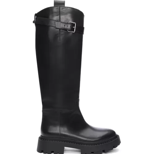 ASH Galaxy Riding Boots | Women's Boots | Black Store