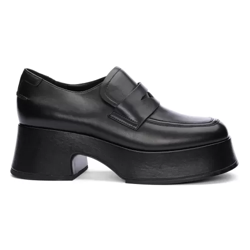 ASH Halo Platform Loafer | Platform Penny Loafers | Black Online