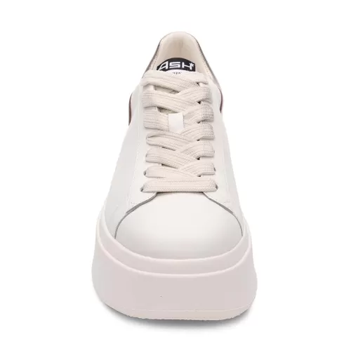 ASH Moby Brushed Metallic Platform Sneaker Gardenia/Gold Flash Sale