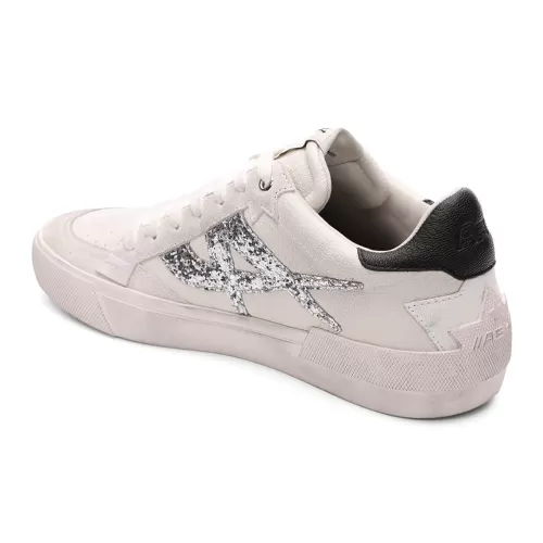 ASH Moonlight Vintage Off-White Glitter Sneakers | Off-White/Silver/Black Hot