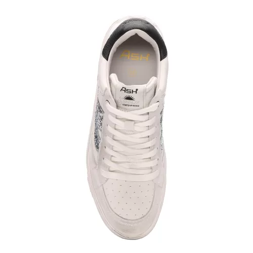 ASH Moonlight Vintage Off-White Glitter Sneakers | Off-White/Silver/Black Hot