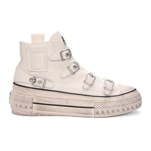 ASH Rainbow Leather Buckle Hightop Sneaker Tofu Store