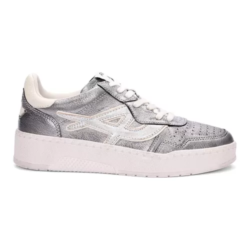ASH Starlight Bis Vintage Silver Metallic Sneakers | DarkSilver/White Fashion
