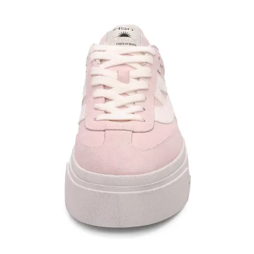 ASH Starmoon Suede Platform Sneakers - Pink/White | CrystalRose/White Shop